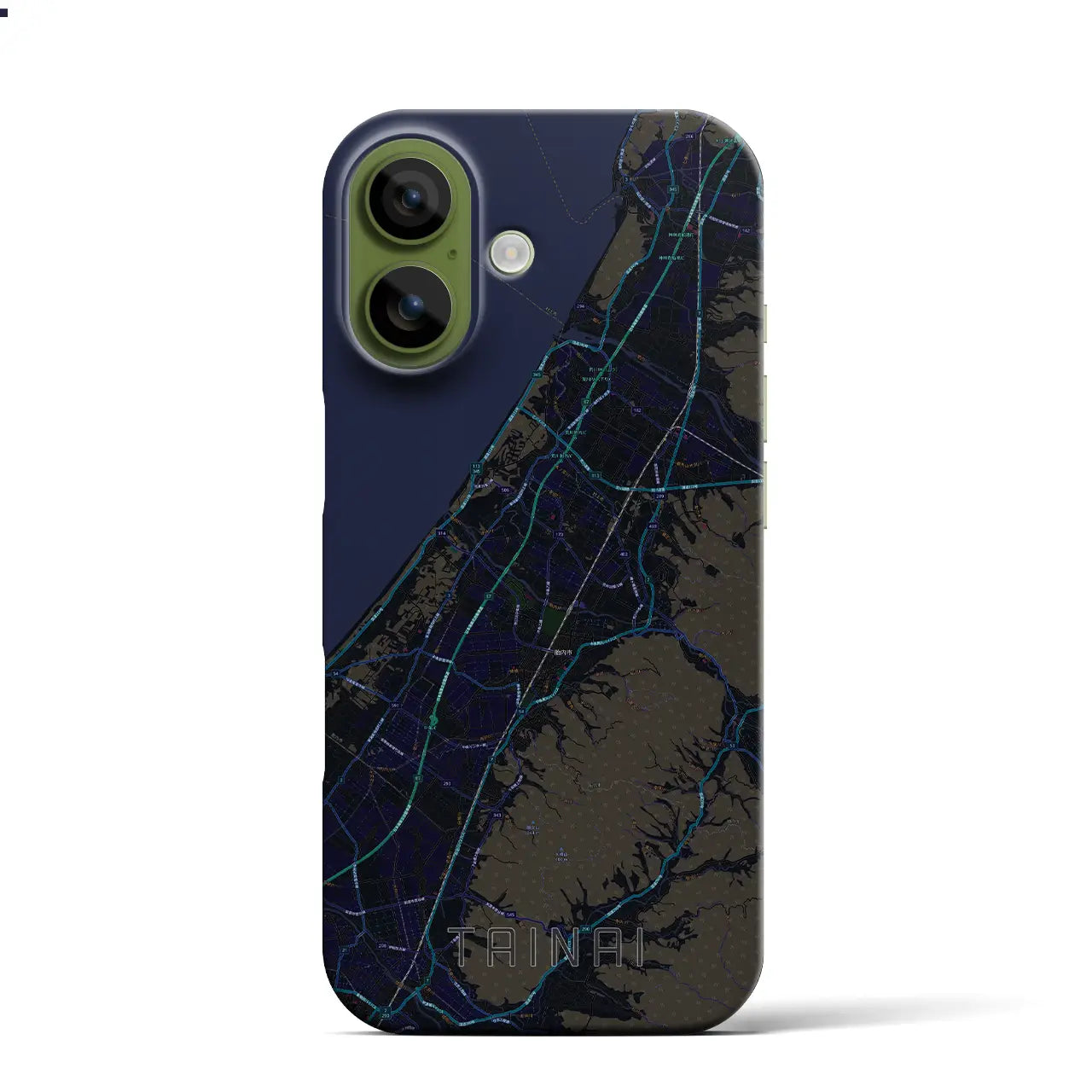 【胎内(新潟県)】地図柄iPhoneケース(バックカバータイプ)