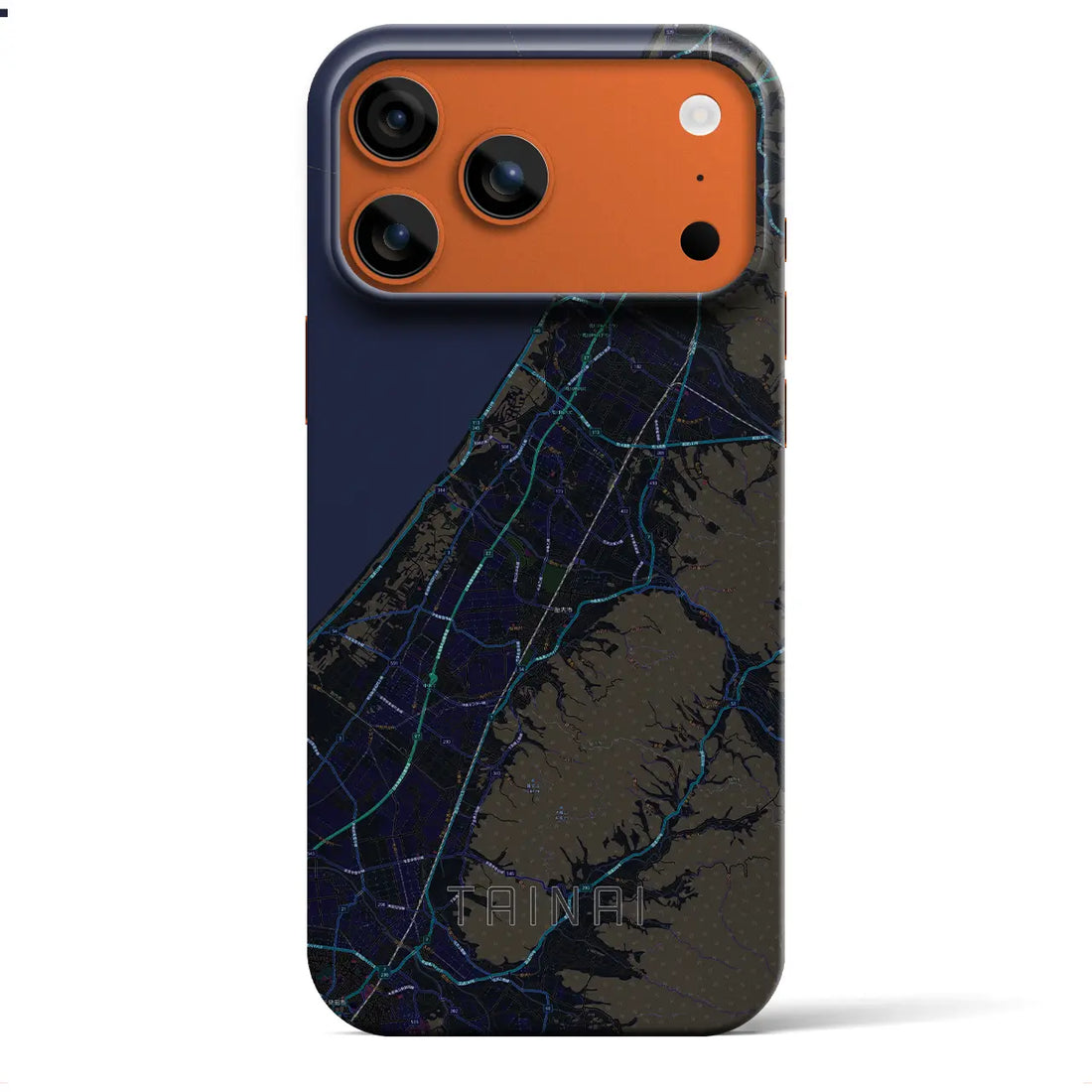 【胎内(新潟県)】地図柄iPhoneケース(バックカバータイプ)