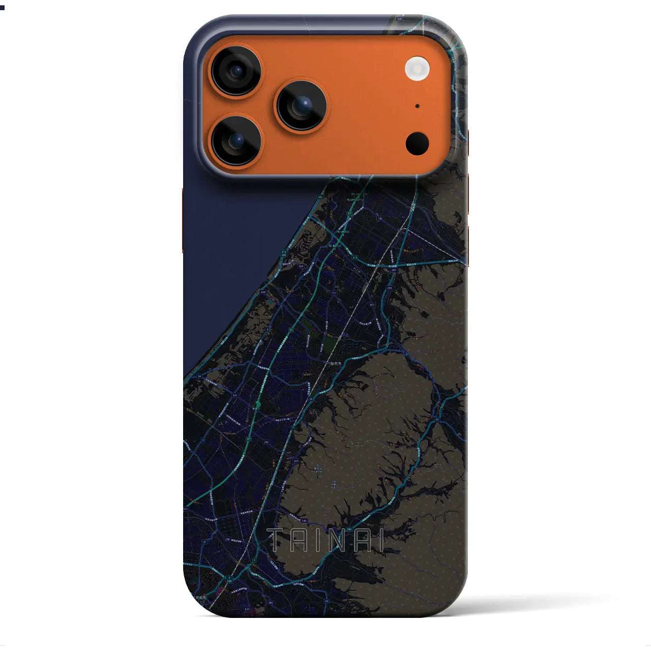 【胎内(新潟県)】地図柄iPhoneケース(バックカバータイプ)