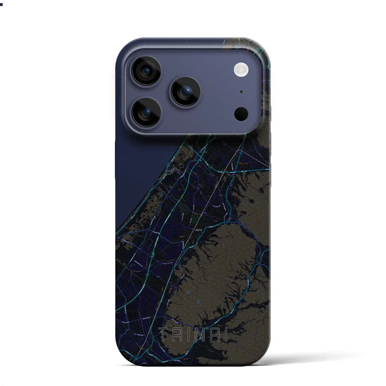 【胎内(新潟県)】地図柄iPhoneケース(バックカバータイプ)