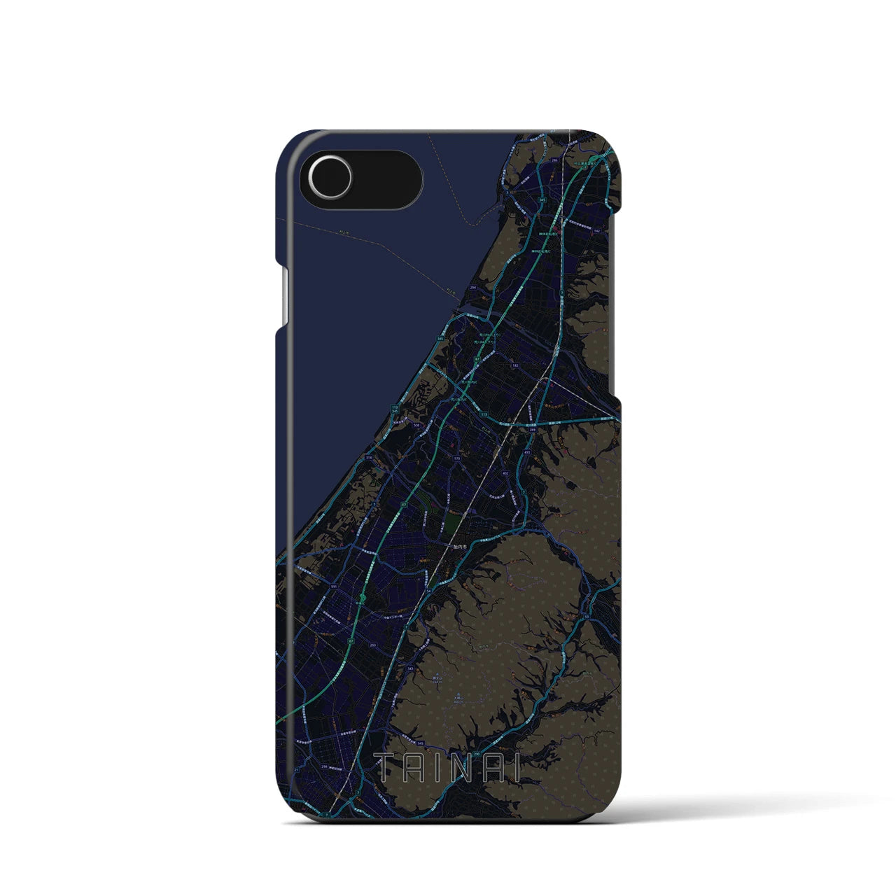 【胎内(新潟県)】地図柄iPhoneケース(バックカバータイプ)