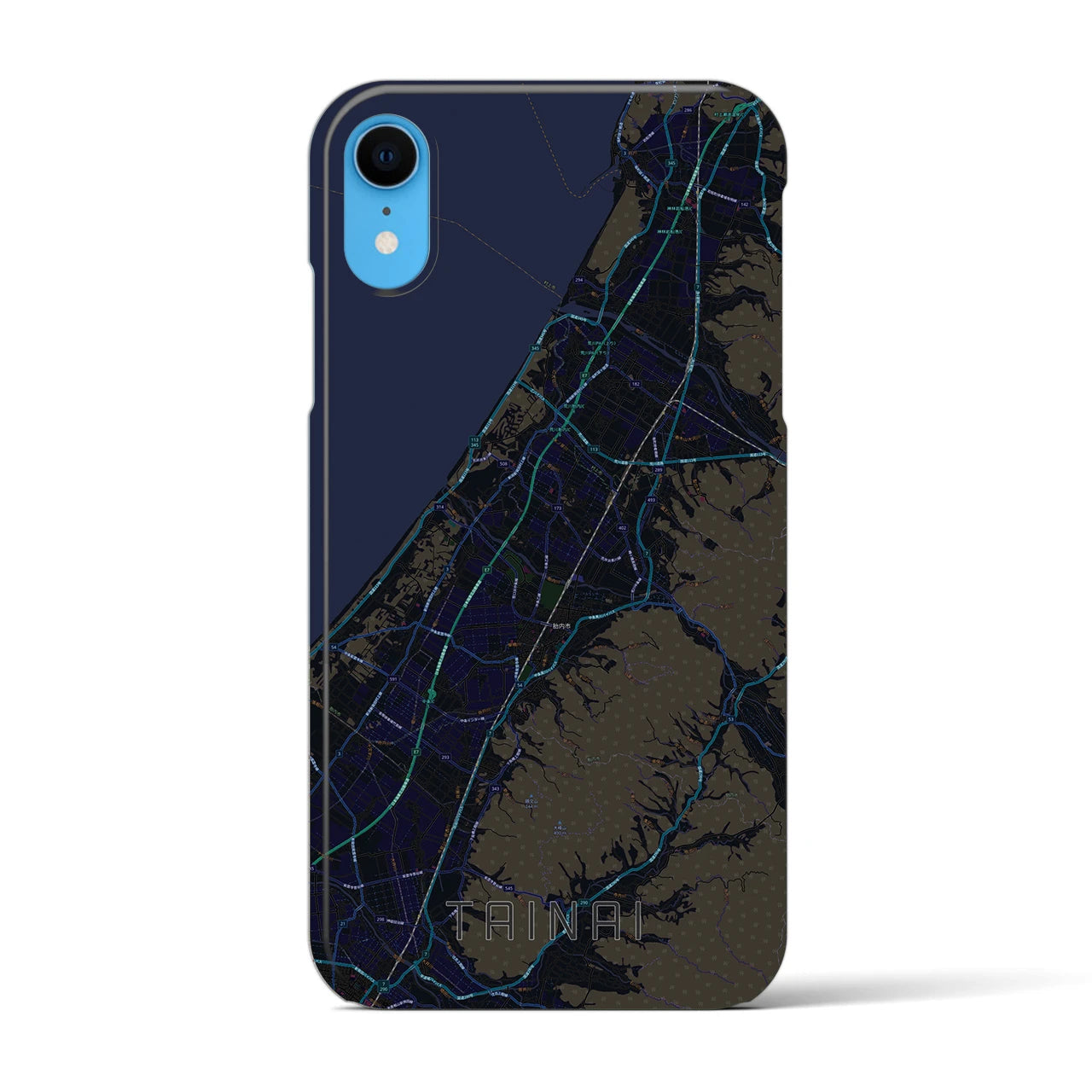 【胎内(新潟県)】地図柄iPhoneケース(バックカバータイプ)