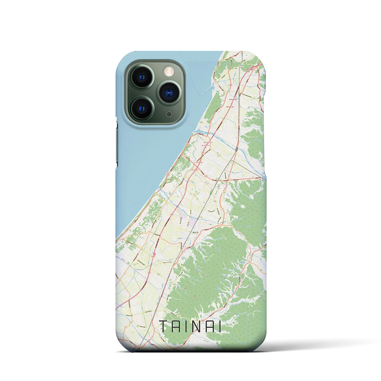 【胎内(新潟県)】地図柄iPhoneケース(バックカバータイプ)