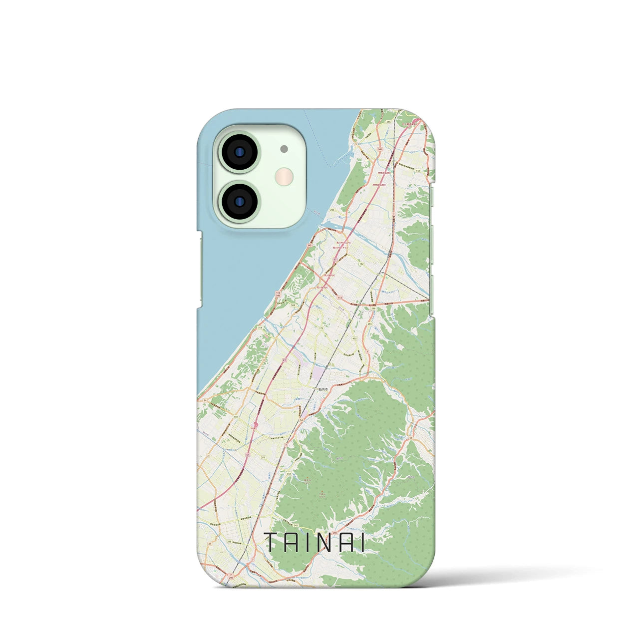 【胎内(新潟県)】地図柄iPhoneケース(バックカバータイプ)