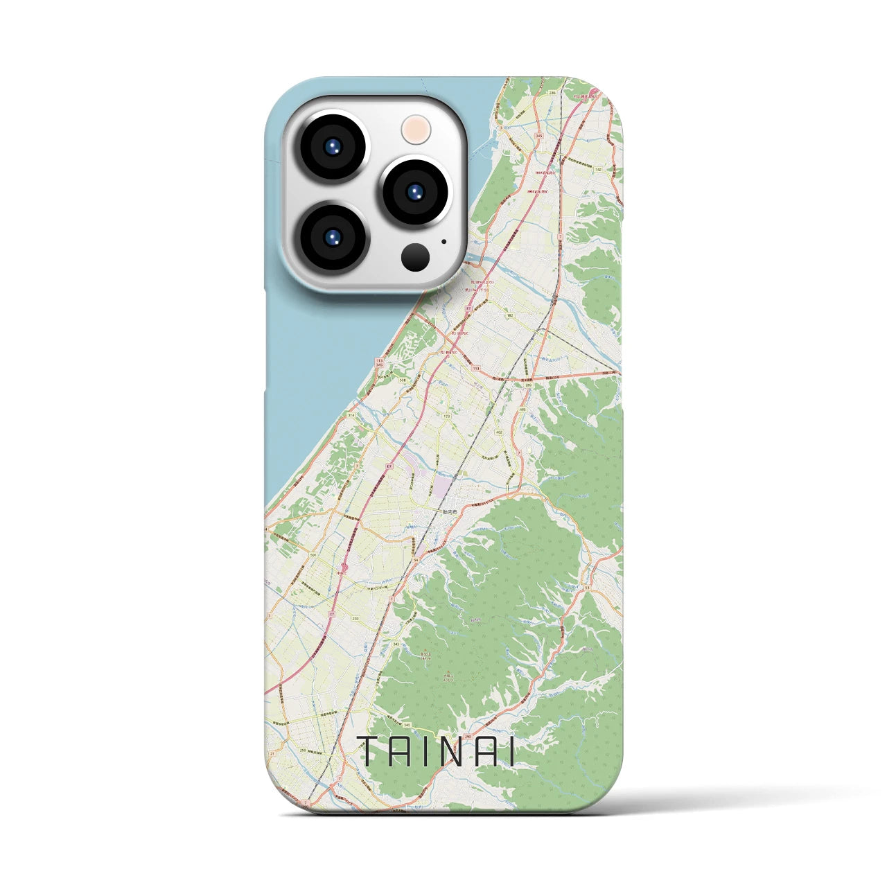 【胎内(新潟県)】地図柄iPhoneケース(バックカバータイプ)
