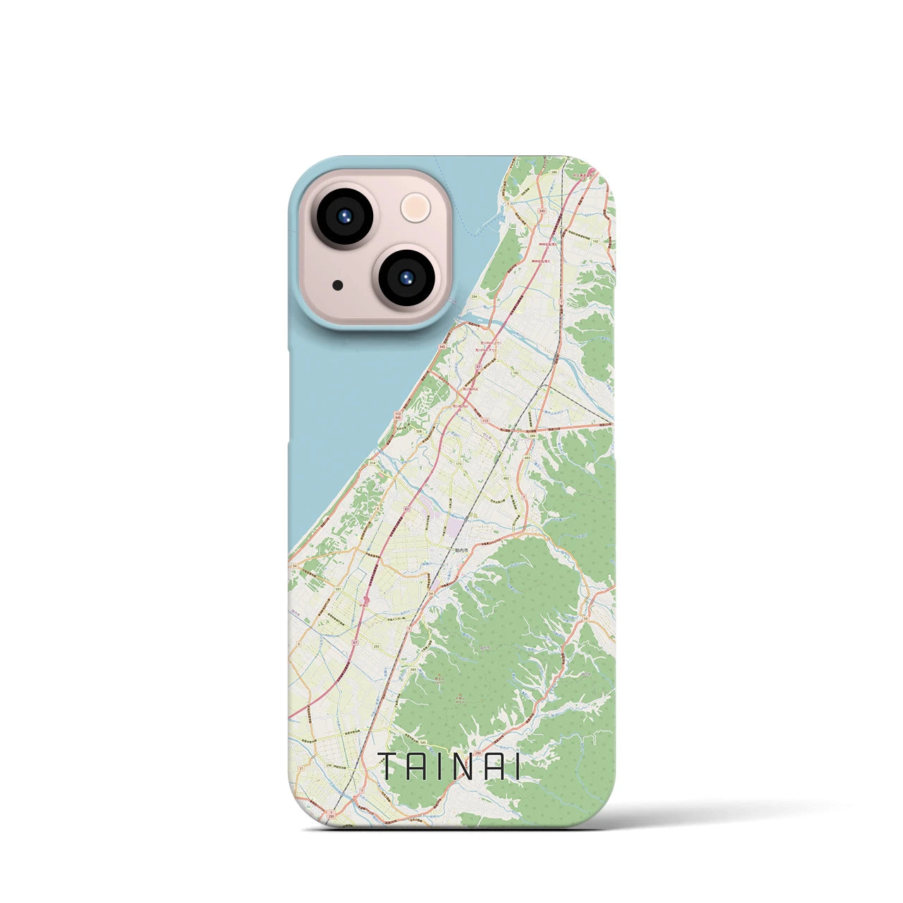 【胎内(新潟県)】地図柄iPhoneケース(バックカバータイプ)