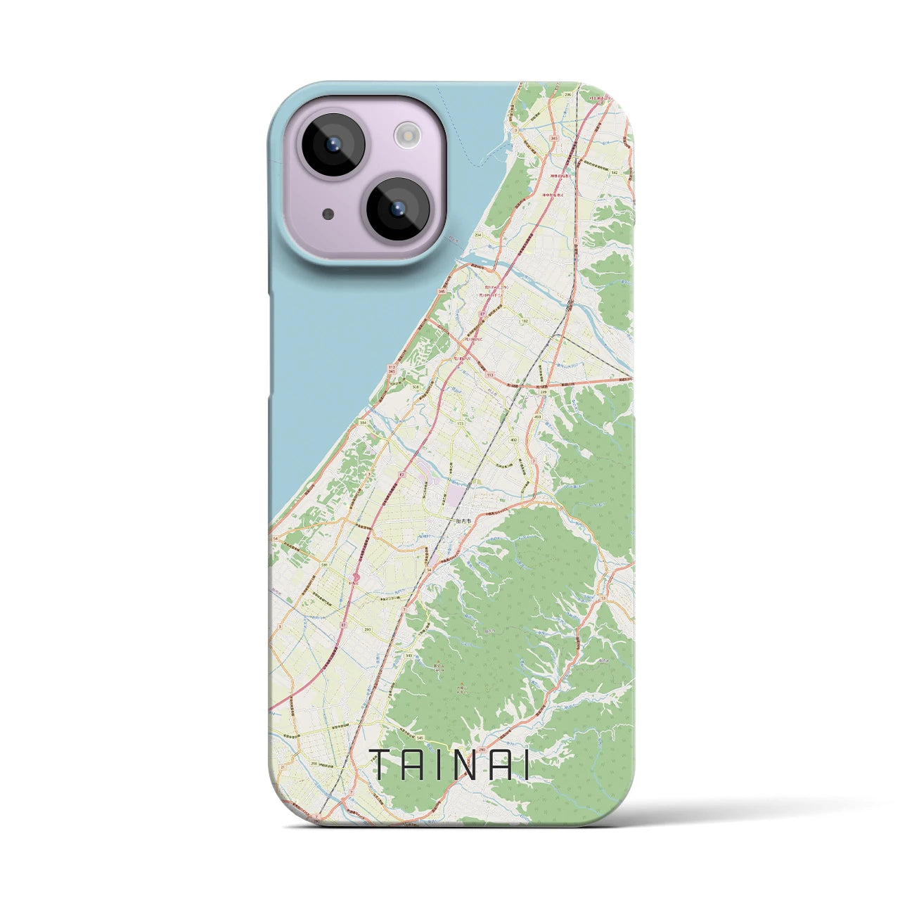 【胎内(新潟県)】地図柄iPhoneケース(バックカバータイプ)