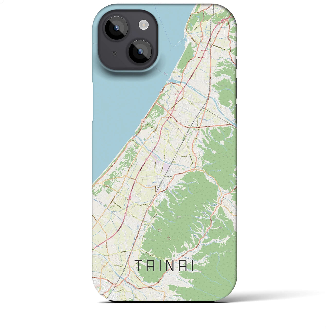 【胎内(新潟県)】地図柄iPhoneケース(バックカバータイプ)