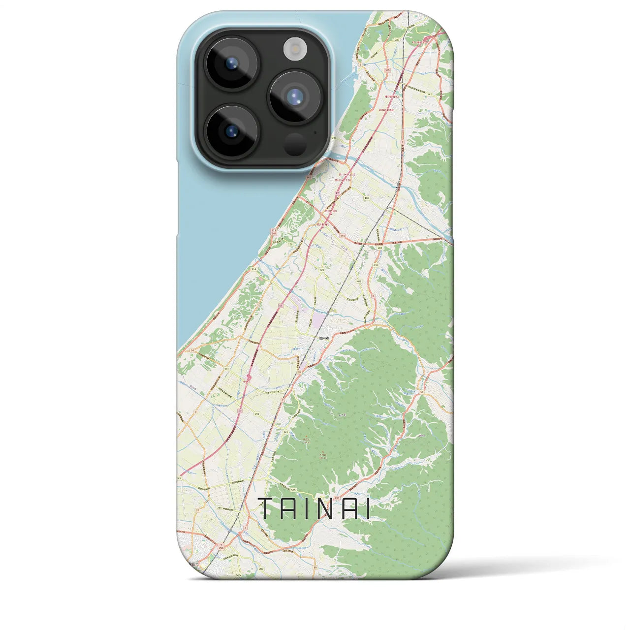 【胎内(新潟県)】地図柄iPhoneケース(バックカバータイプ)