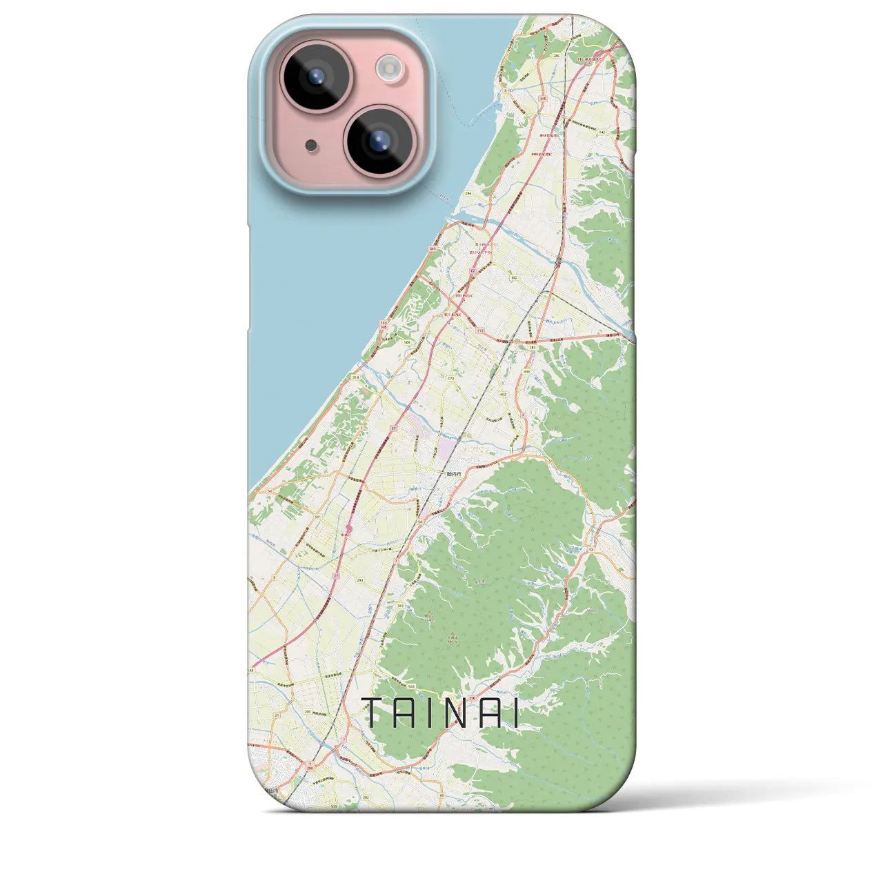 【胎内(新潟県)】地図柄iPhoneケース(バックカバータイプ)