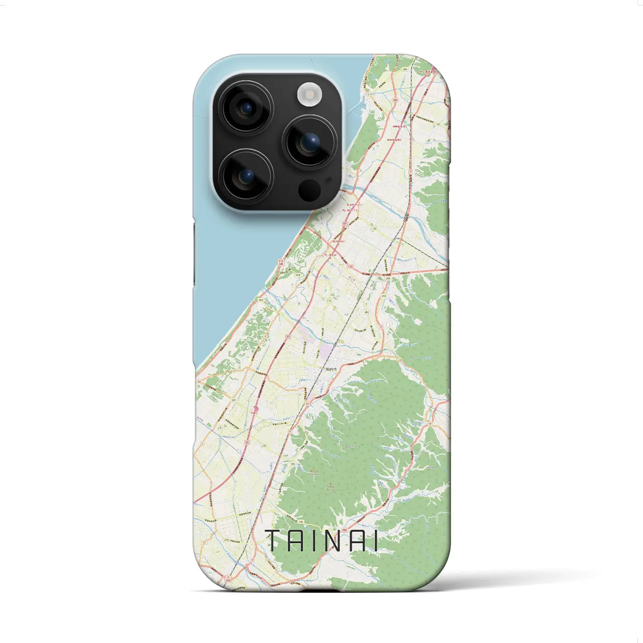 【胎内(新潟県)】地図柄iPhoneケース(バックカバータイプ)