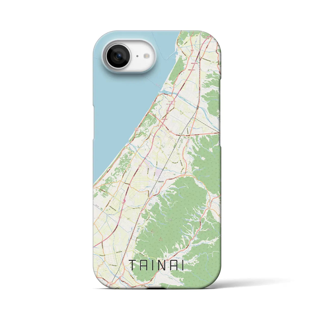 【胎内(新潟県)】地図柄iPhoneケース(バックカバータイプ)