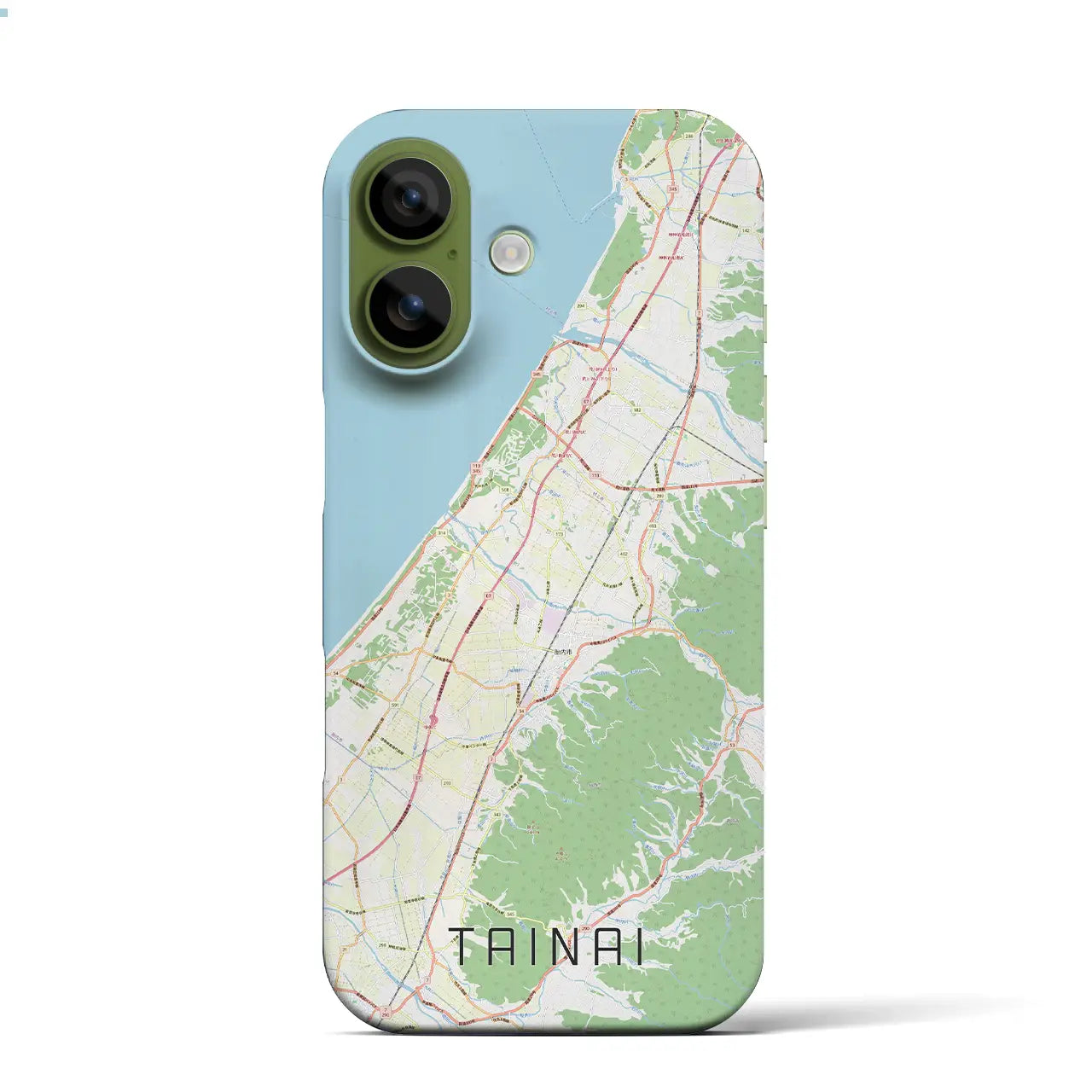 【胎内(新潟県)】地図柄iPhoneケース(バックカバータイプ)ナチュラル・iPhone 17 Pro Max 用