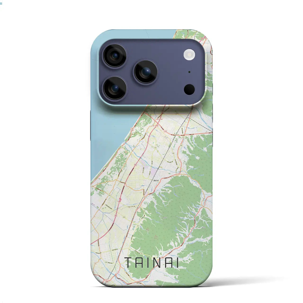 【胎内(新潟県)】地図柄iPhoneケース(バックカバータイプ)