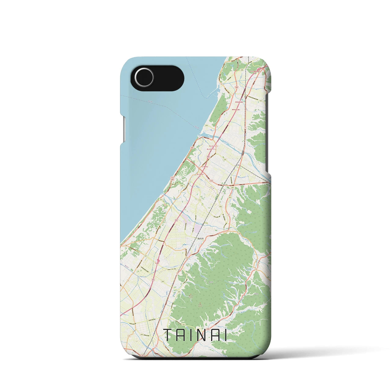 【胎内(新潟県)】地図柄iPhoneケース(バックカバータイプ)