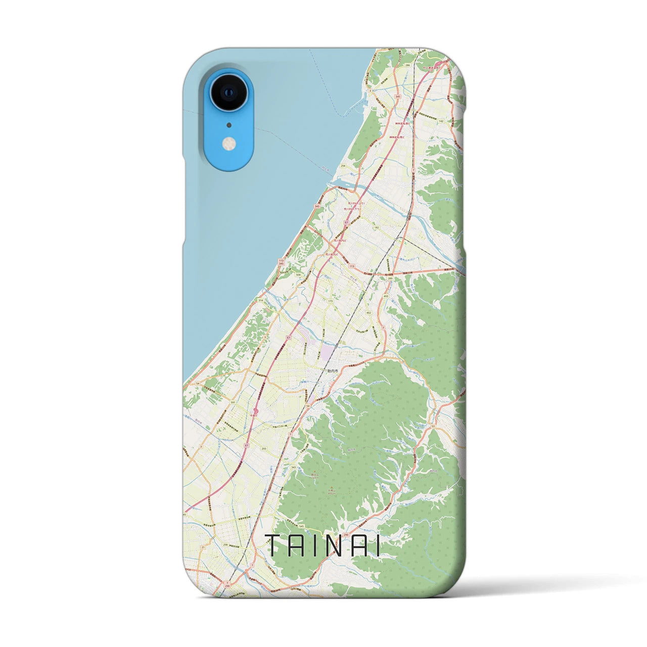 【胎内(新潟県)】地図柄iPhoneケース(バックカバータイプ)