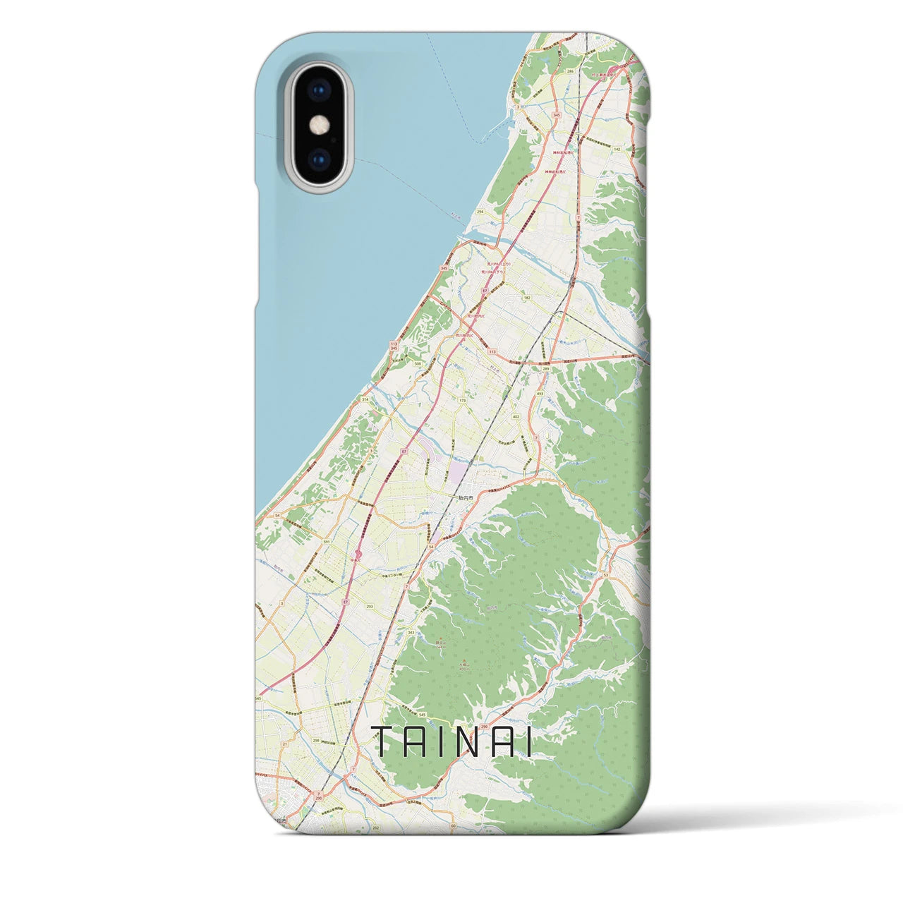 【胎内(新潟県)】地図柄iPhoneケース(バックカバータイプ)