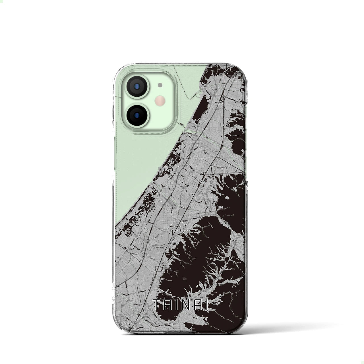 【胎内(新潟県)】地図柄iPhoneケース(クリアタイプ)
