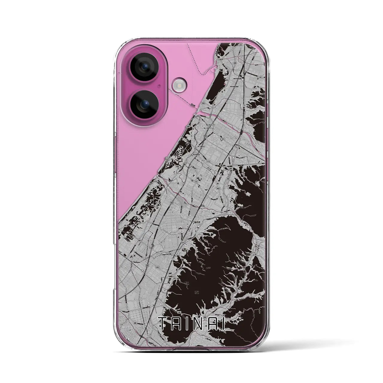 【胎内(新潟県)】地図柄iPhoneケース(クリアタイプ)