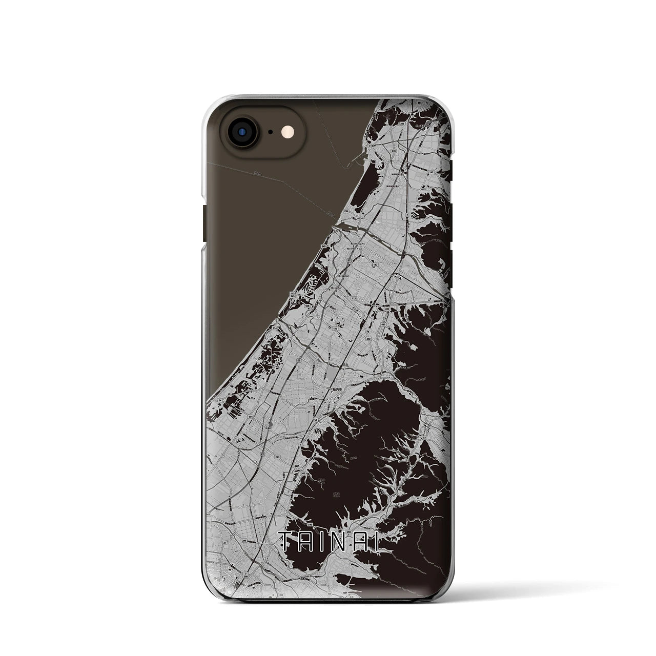 【胎内(新潟県)】地図柄iPhoneケース(クリアタイプ)