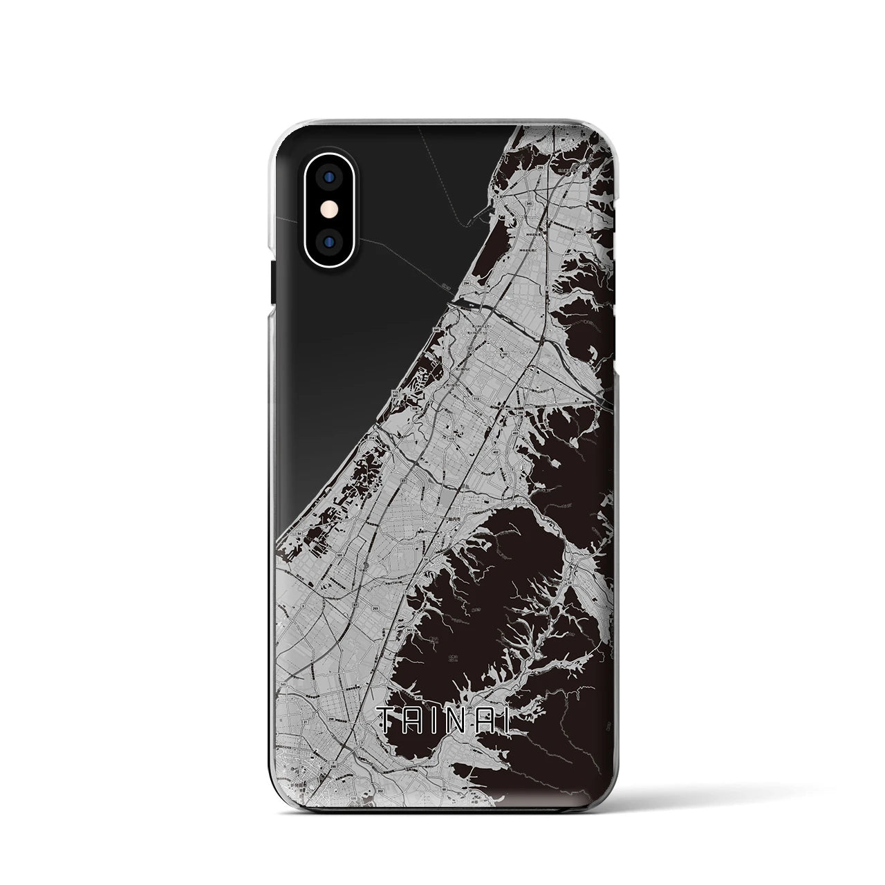 【胎内(新潟県)】地図柄iPhoneケース(クリアタイプ)