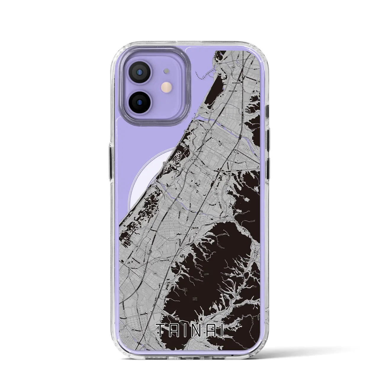 【胎内(新潟県)】地図柄iPhoneケース(MagSafeタイプ)
