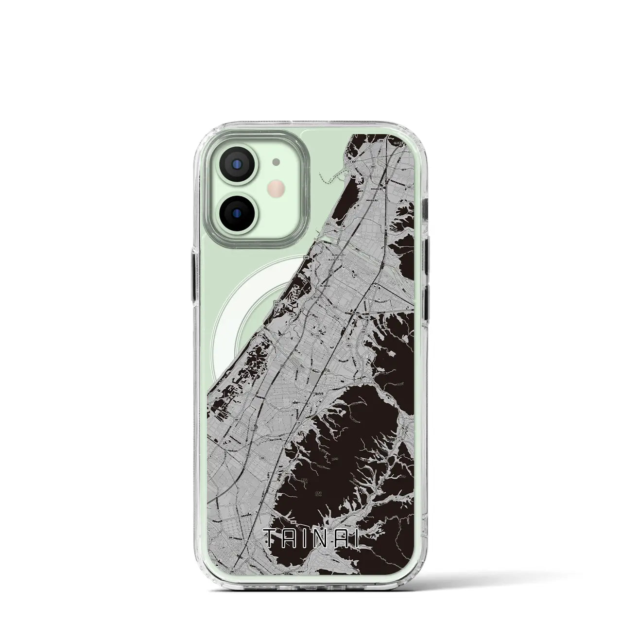 【胎内(新潟県)】地図柄iPhoneケース(MagSafeタイプ)