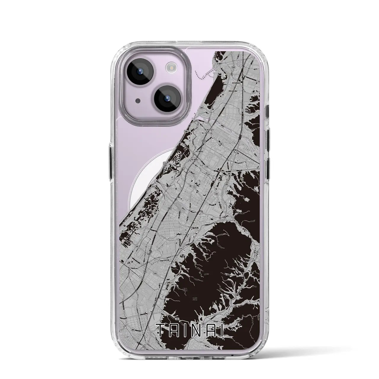 【胎内(新潟県)】地図柄iPhoneケース(MagSafeタイプ)