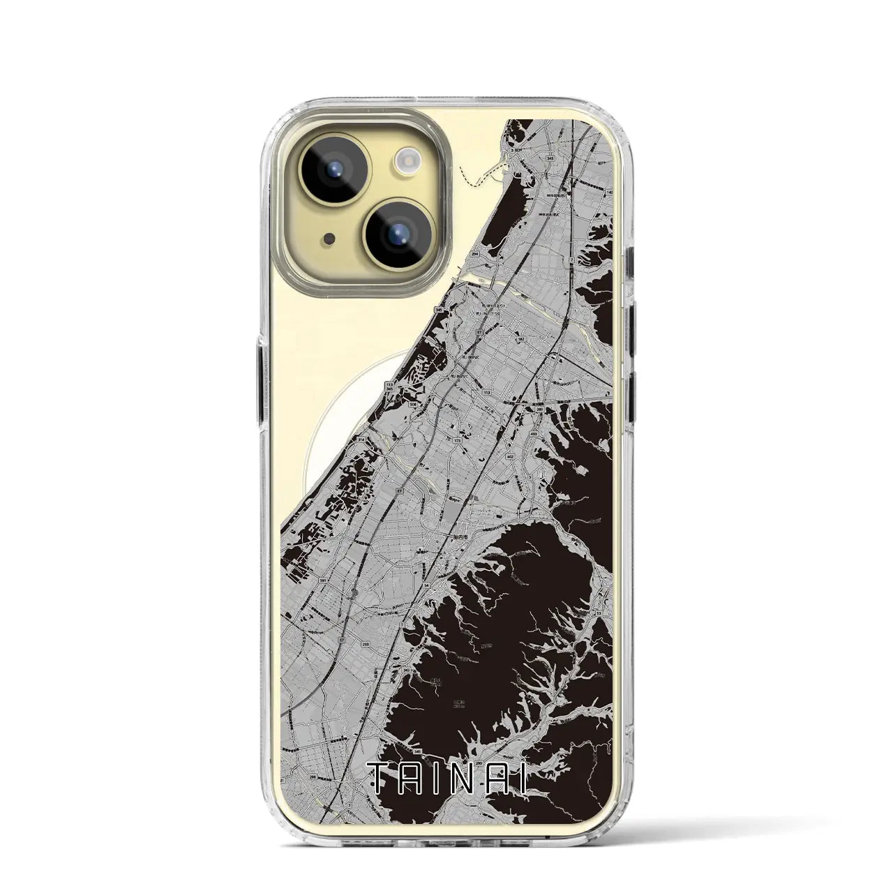 【胎内(新潟県)】地図柄iPhoneケース(MagSafeタイプ)