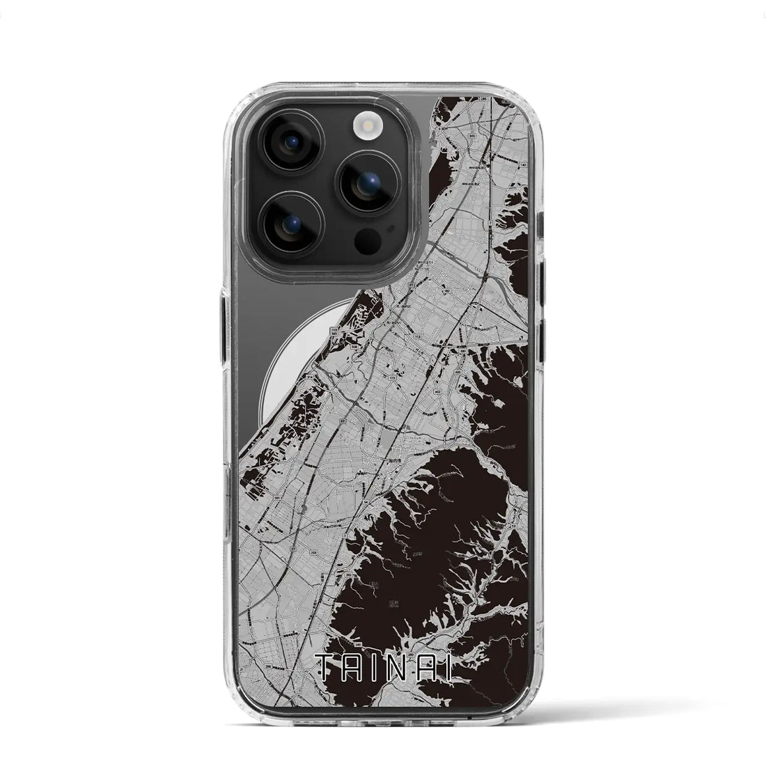 【胎内(新潟県)】地図柄iPhoneケース(MagSafeタイプ)