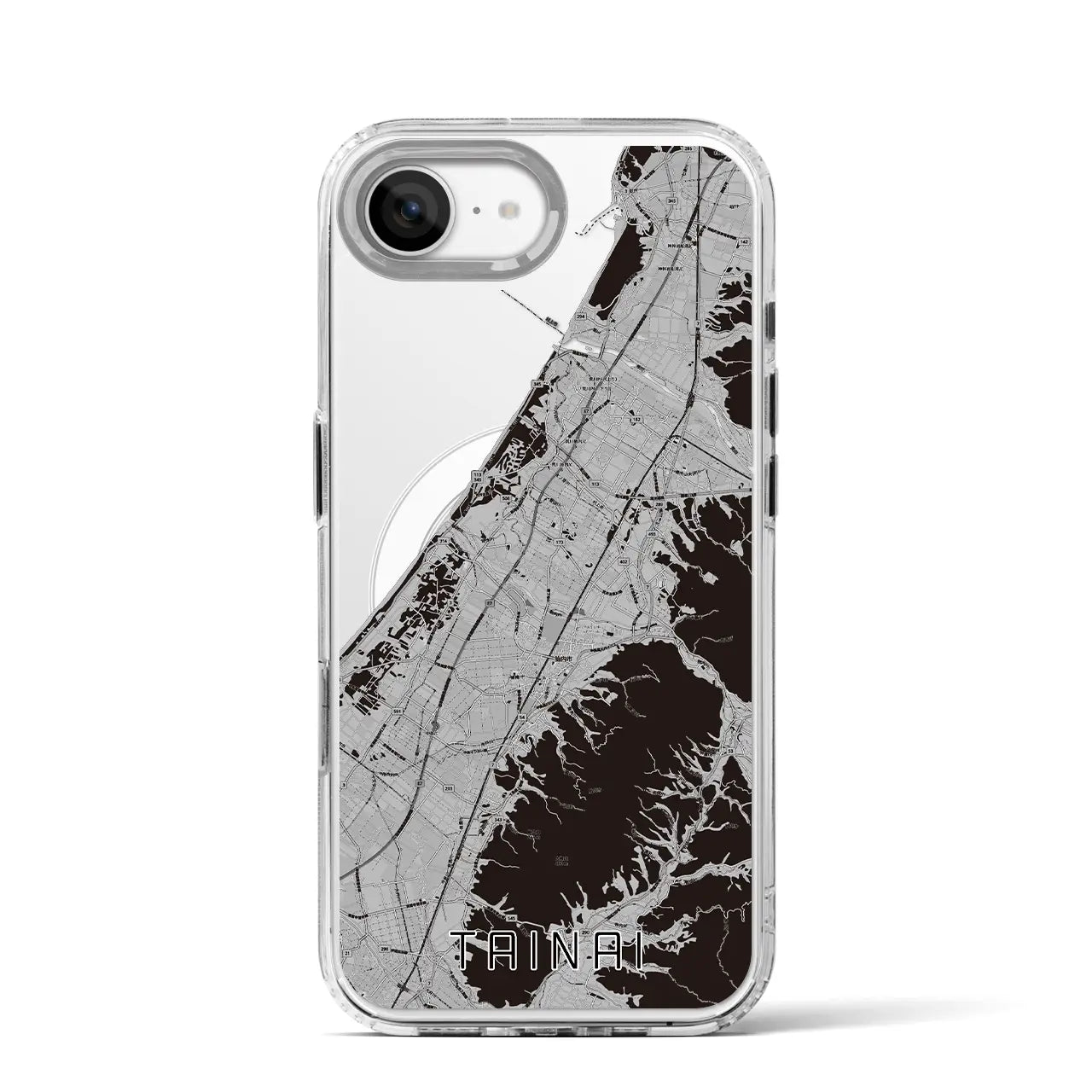 【胎内(新潟県)】地図柄iPhoneケース(MagSafeタイプ)