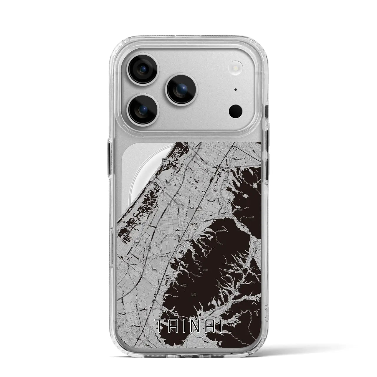 【胎内(新潟県)】地図柄iPhoneケース(MagSafeタイプ)