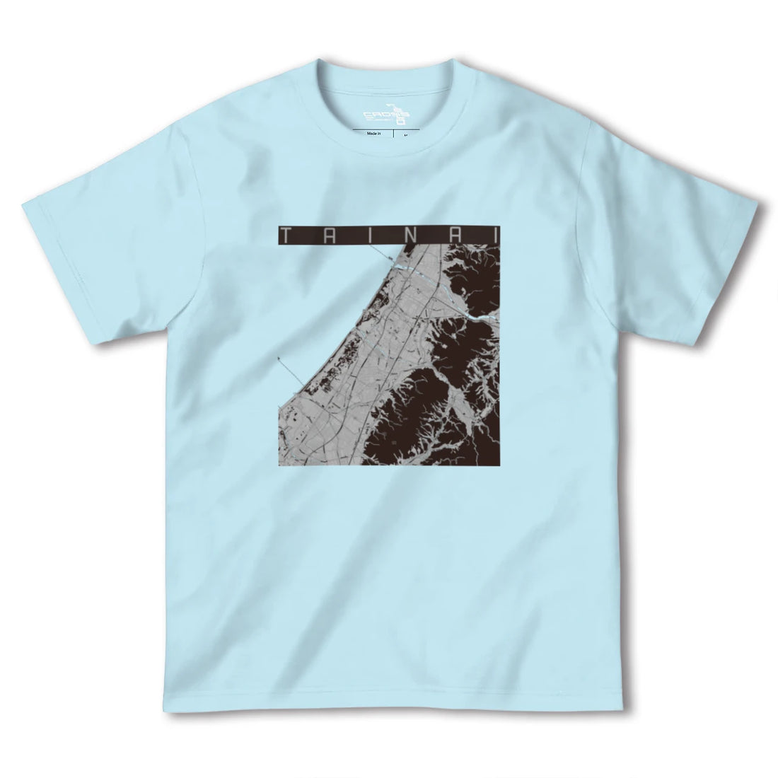 【胎内(新潟県)】地図柄ヘビーウェイトTシャツ