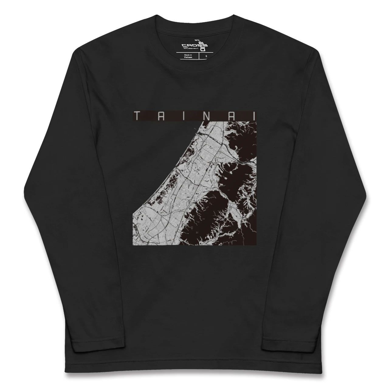【胎内(新潟県)】地図柄ロングスリーブTシャツ