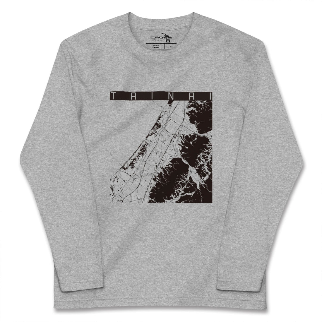 【胎内(新潟県)】地図柄ロングスリーブTシャツ