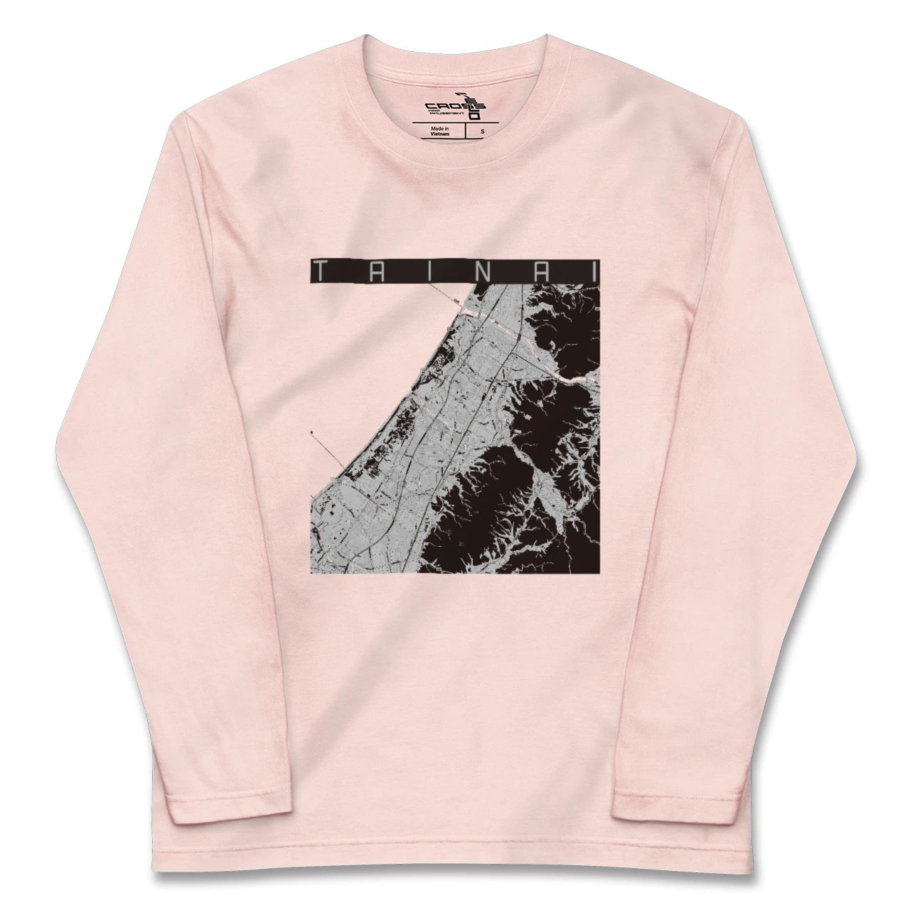 【胎内(新潟県)】地図柄ロングスリーブTシャツ
