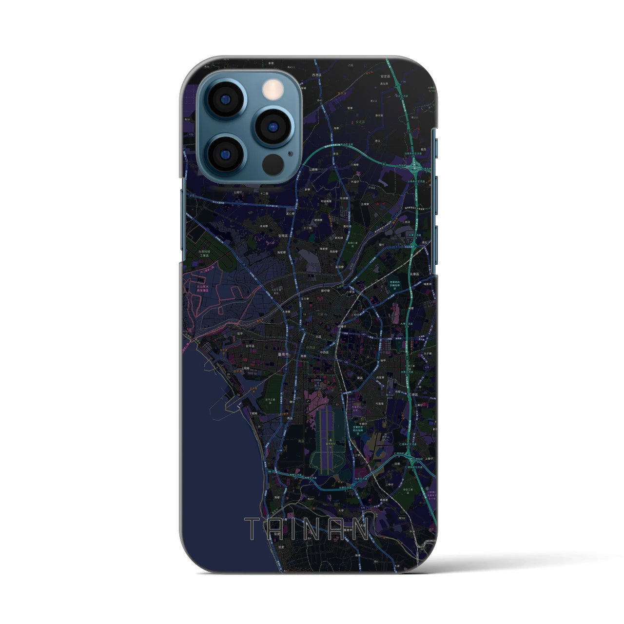 【台南(台湾)】地図柄iPhoneケース(バックカバータイプ)