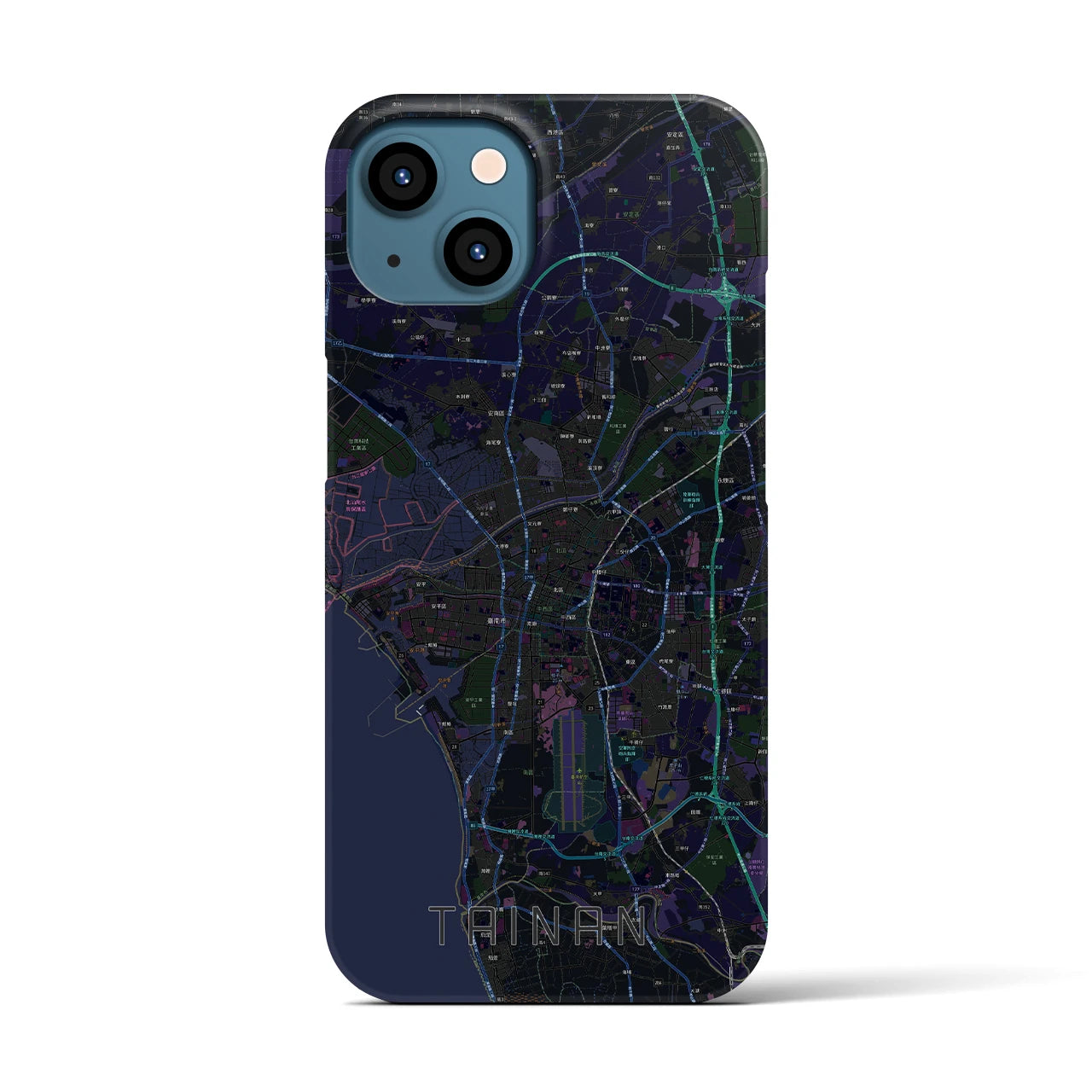 【台南(台湾)】地図柄iPhoneケース(バックカバータイプ)