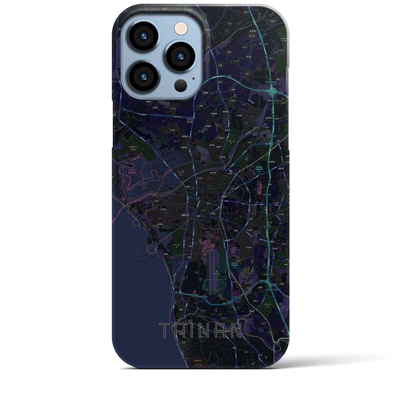 【台南(台湾)】地図柄iPhoneケース(バックカバータイプ)