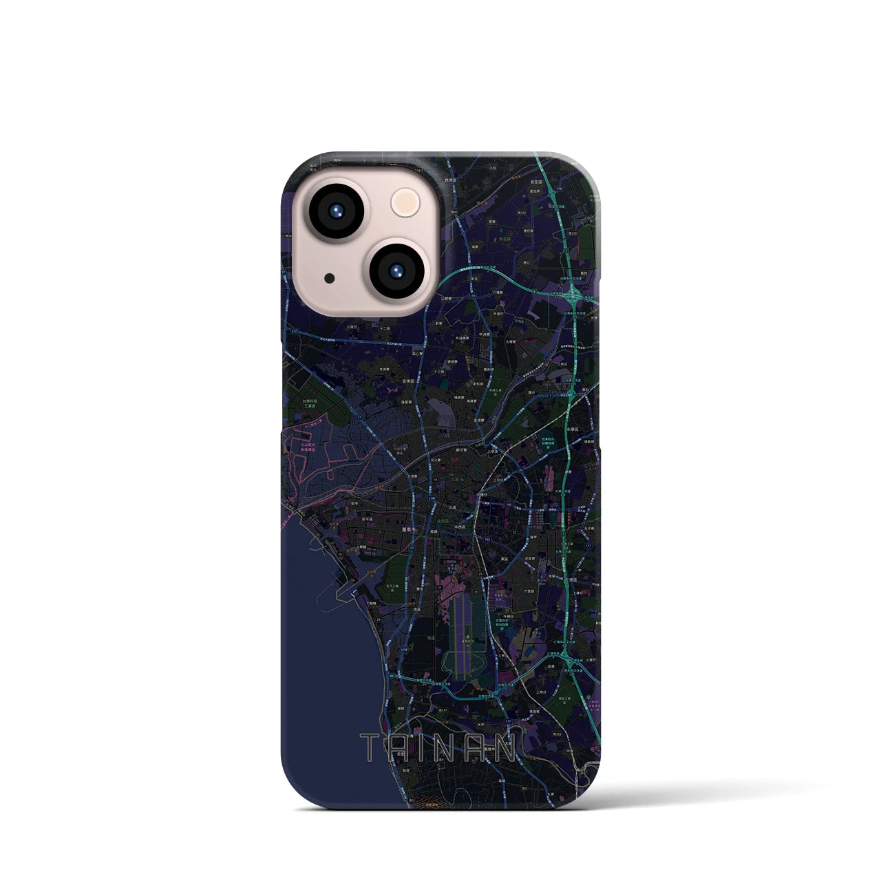 【台南(台湾)】地図柄iPhoneケース(バックカバータイプ)
