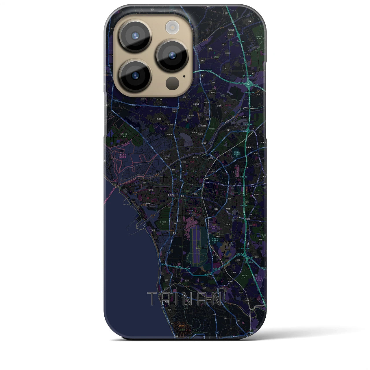 【台南(台湾)】地図柄iPhoneケース(バックカバータイプ)