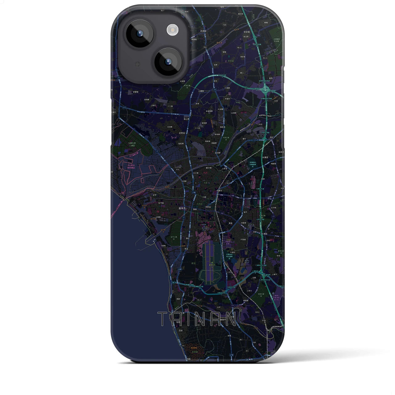 【台南(台湾)】地図柄iPhoneケース(バックカバータイプ)
