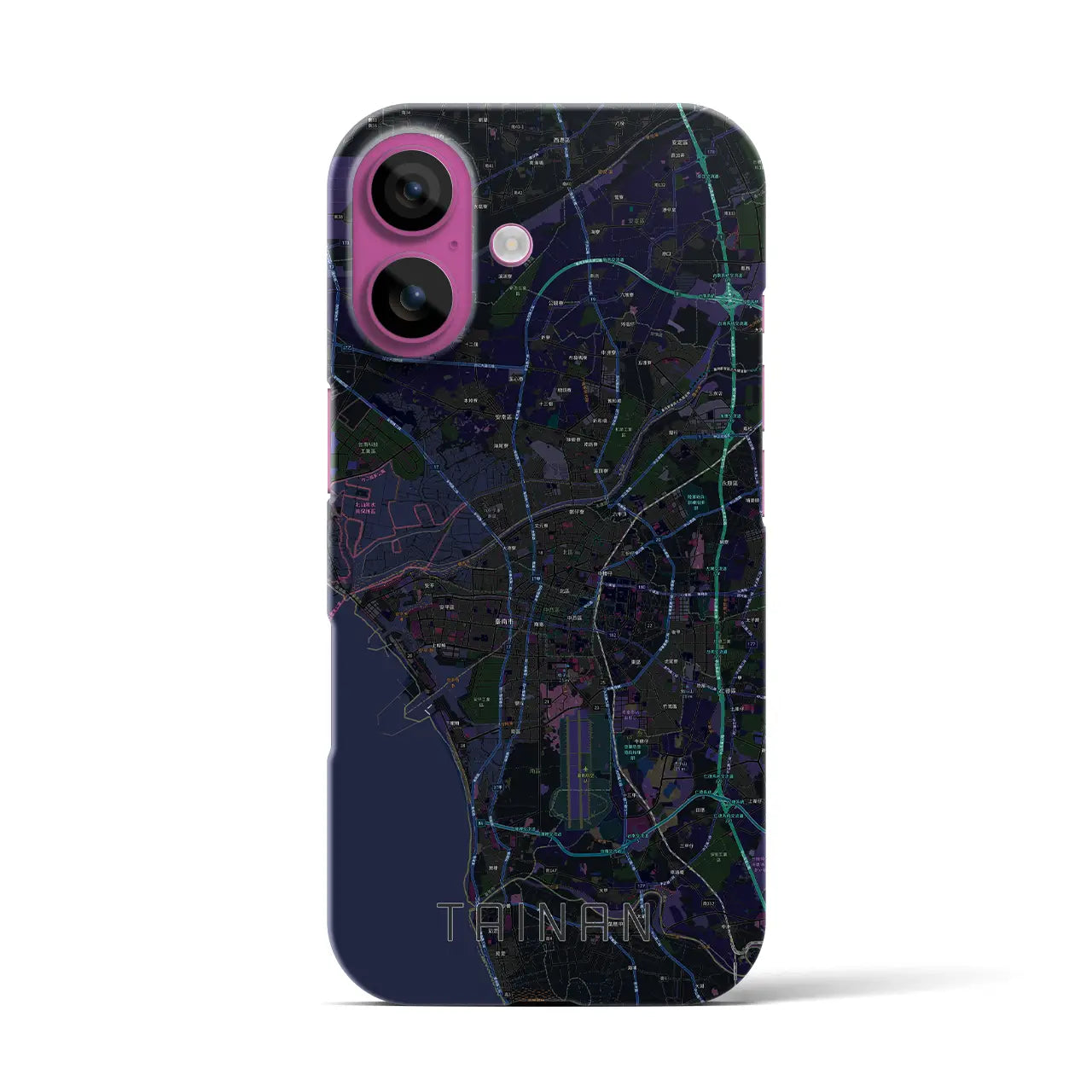 【台南(台湾)】地図柄iPhoneケース(バックカバータイプ)