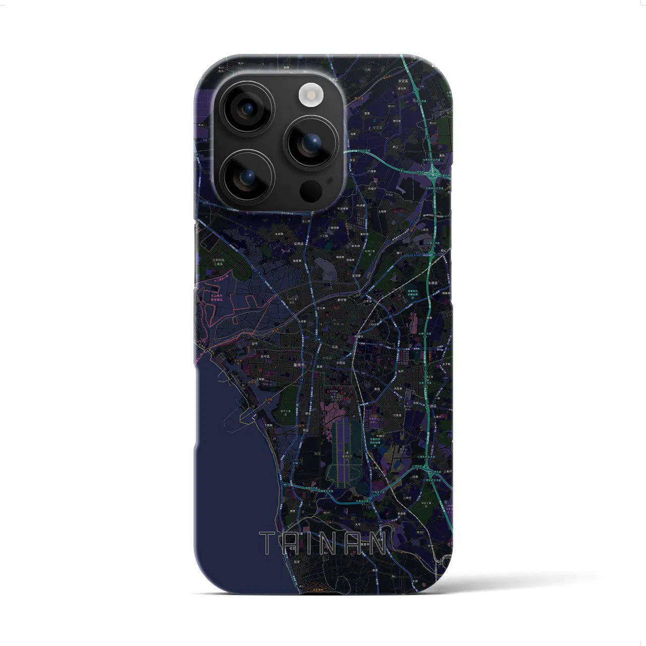【台南(台湾)】地図柄iPhoneケース(バックカバータイプ)