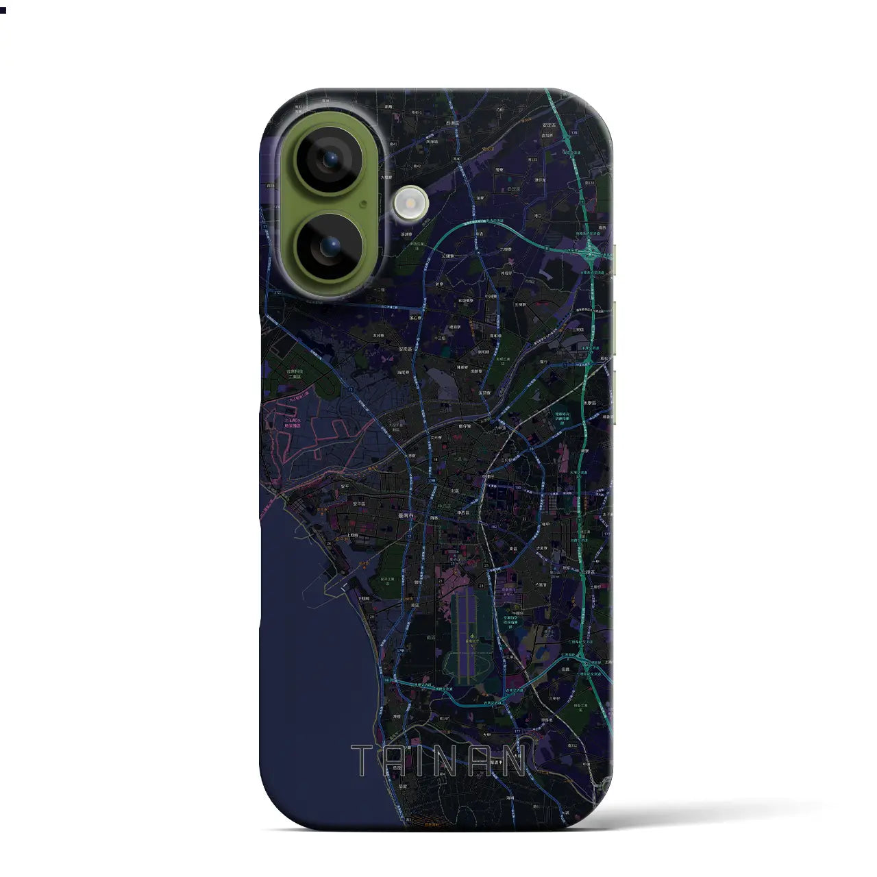 【台南(台湾)】地図柄iPhoneケース(バックカバータイプ)