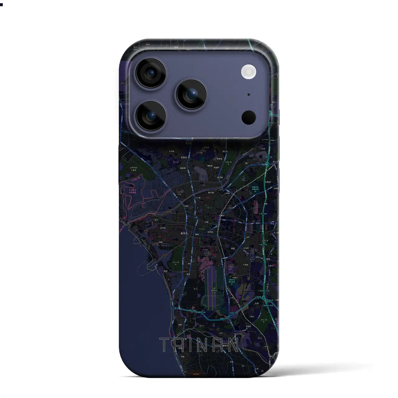 【台南(台湾)】地図柄iPhoneケース(バックカバータイプ)