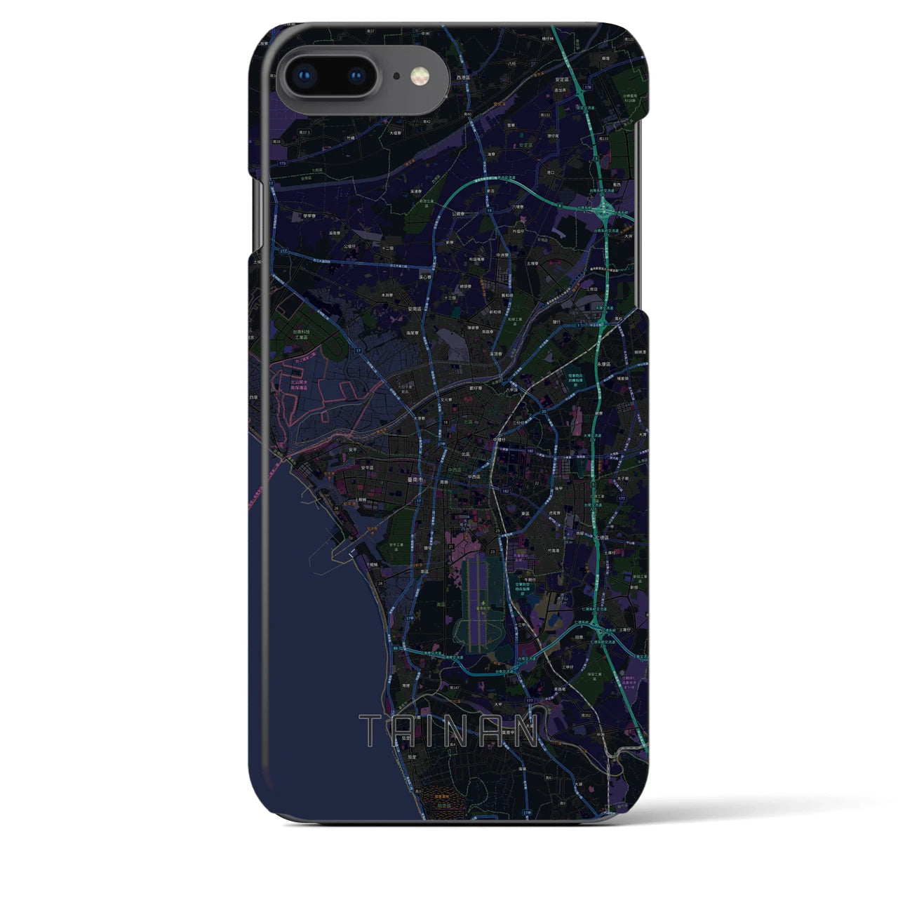 【台南(台湾)】地図柄iPhoneケース(バックカバータイプ)