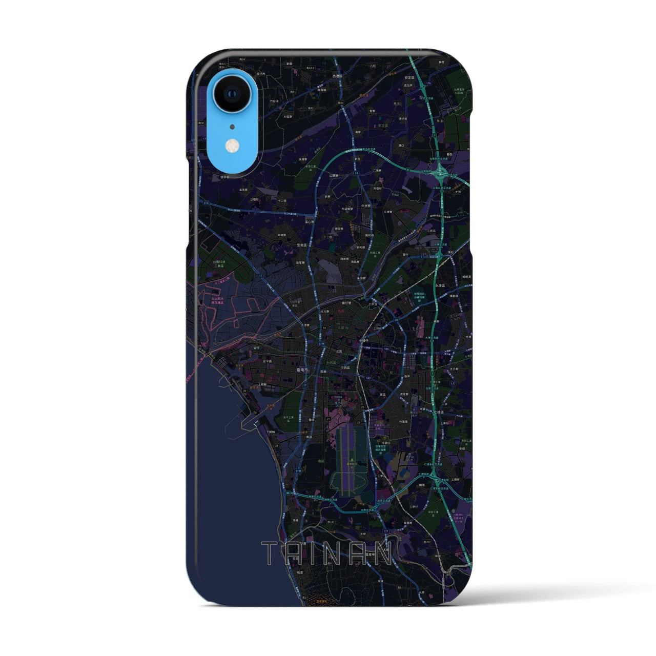 【台南(台湾)】地図柄iPhoneケース(バックカバータイプ)