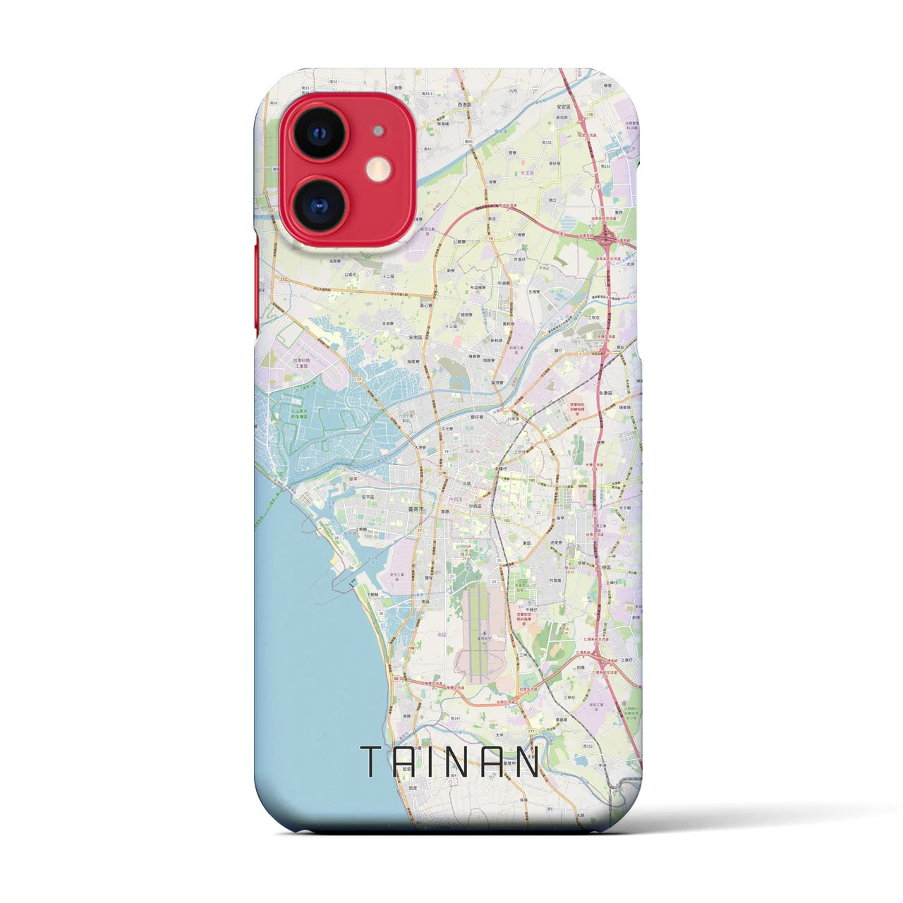 【台南(台湾)】地図柄iPhoneケース(バックカバータイプ)
