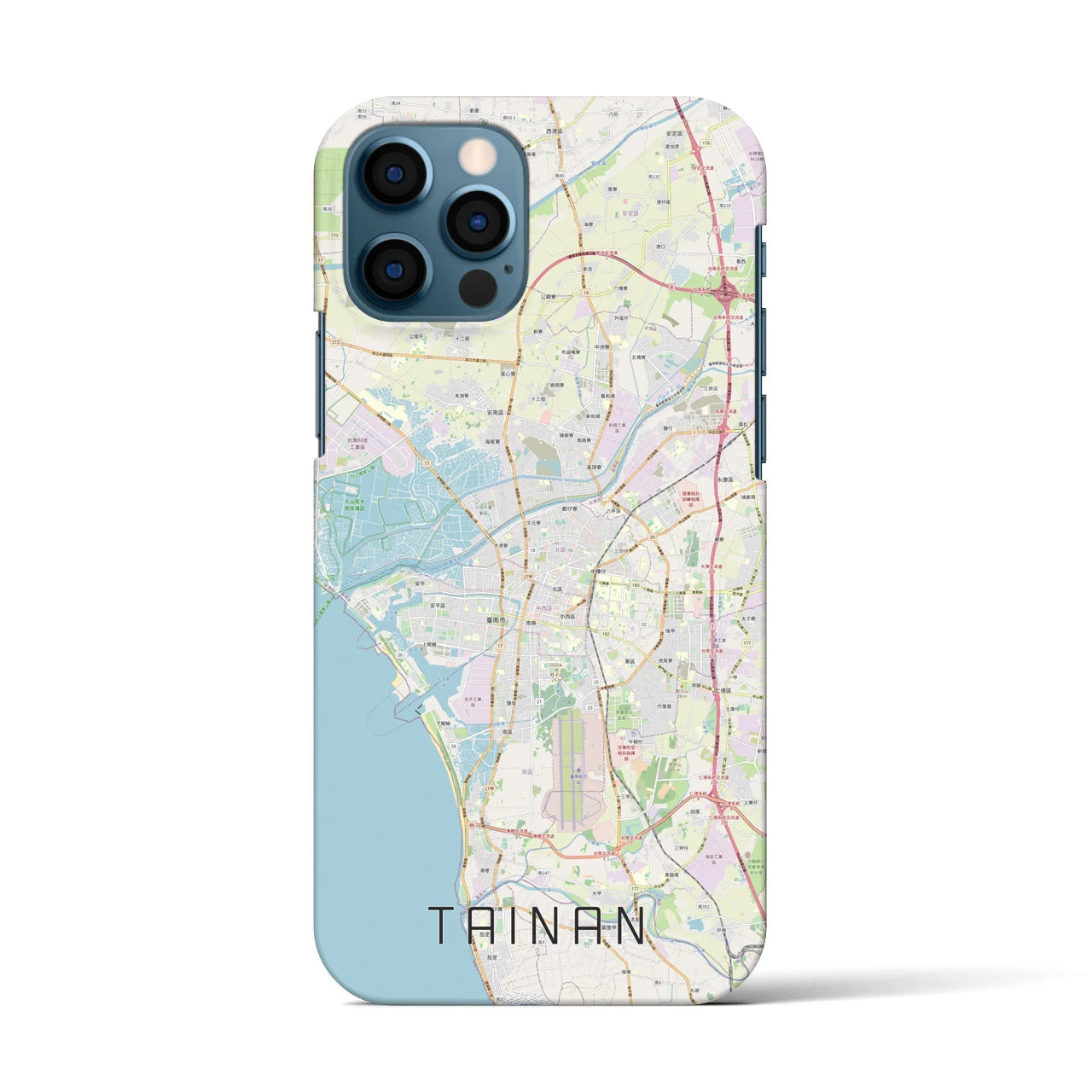 【台南(台湾)】地図柄iPhoneケース(バックカバータイプ)